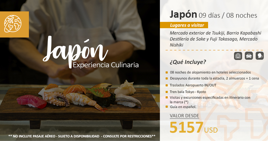 Japón experiencia culinario